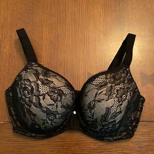 Wacoal 853201 Lace Finesse  34DDD  Bra. Black